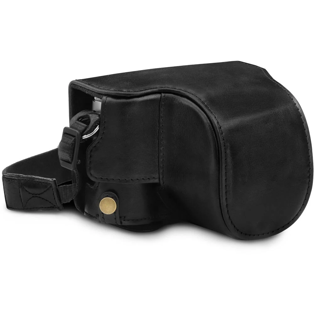 MegaGear Ever Ready Genuine Leather Camera Half Case and Stap for Leica D-Lux 7 (Black) - Image 10