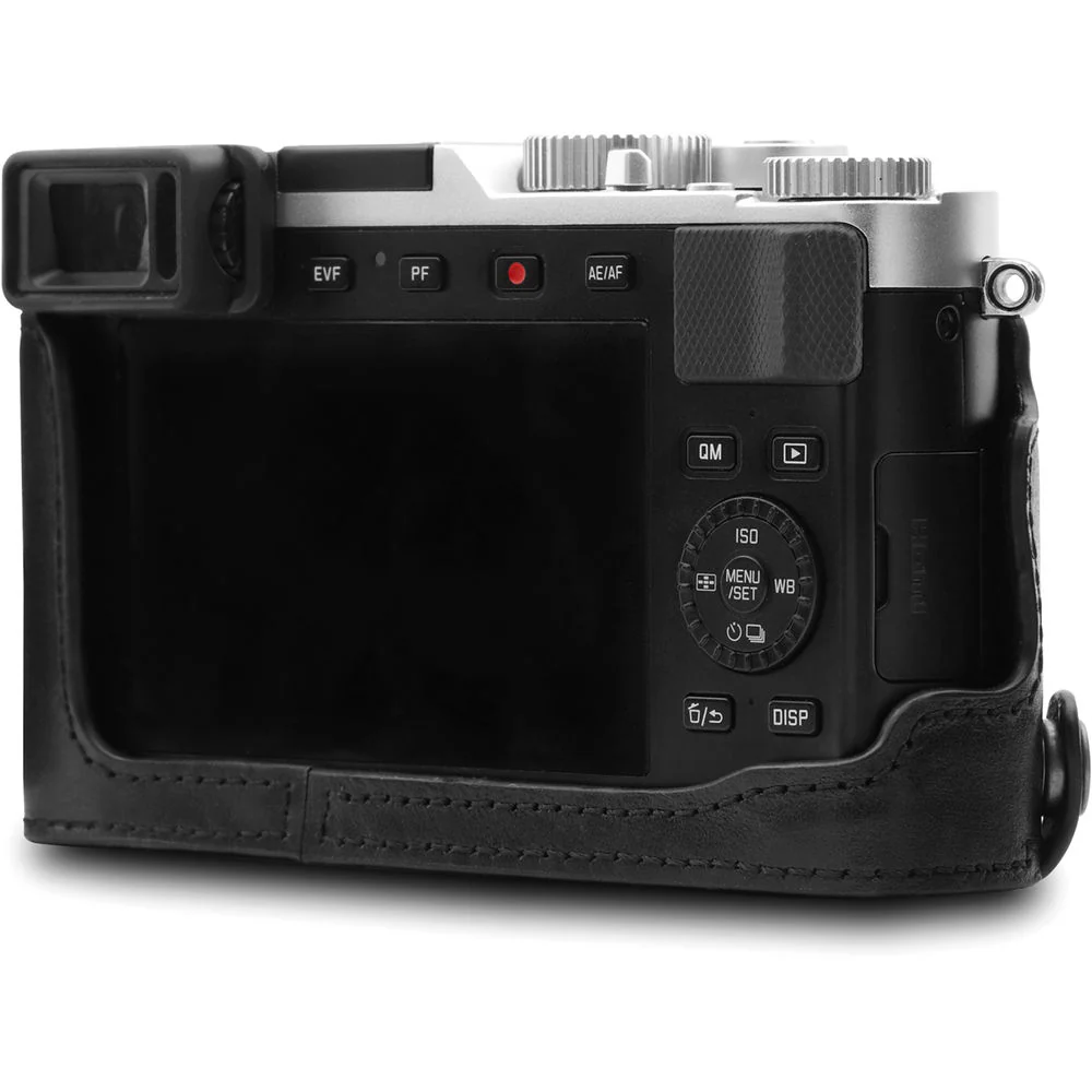 MegaGear Ever Ready Genuine Leather Camera Half Case and Stap for Leica D-Lux 7 (Black) - Image 3