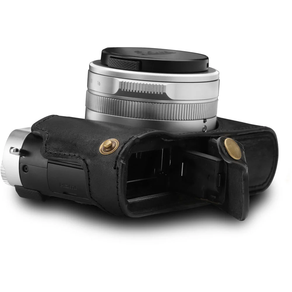 MegaGear Ever Ready Genuine Leather Camera Half Case and Stap for Leica D-Lux 7 (Black) - Image 6