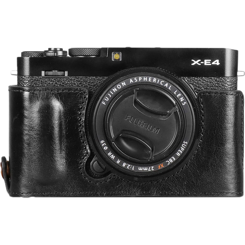 MegaGear Ever Ready Genuine Leather Camera Half Case for FUJIFILM X-E4 (Black) - Image 4
