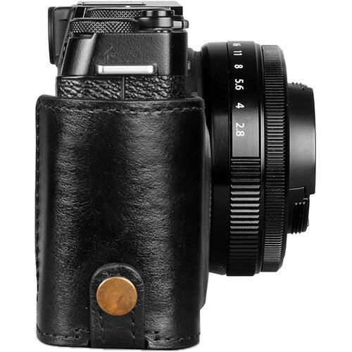 MegaGear Ever Ready Genuine Leather Camera Half Case for FUJIFILM X-E4 (Black) - Image 5