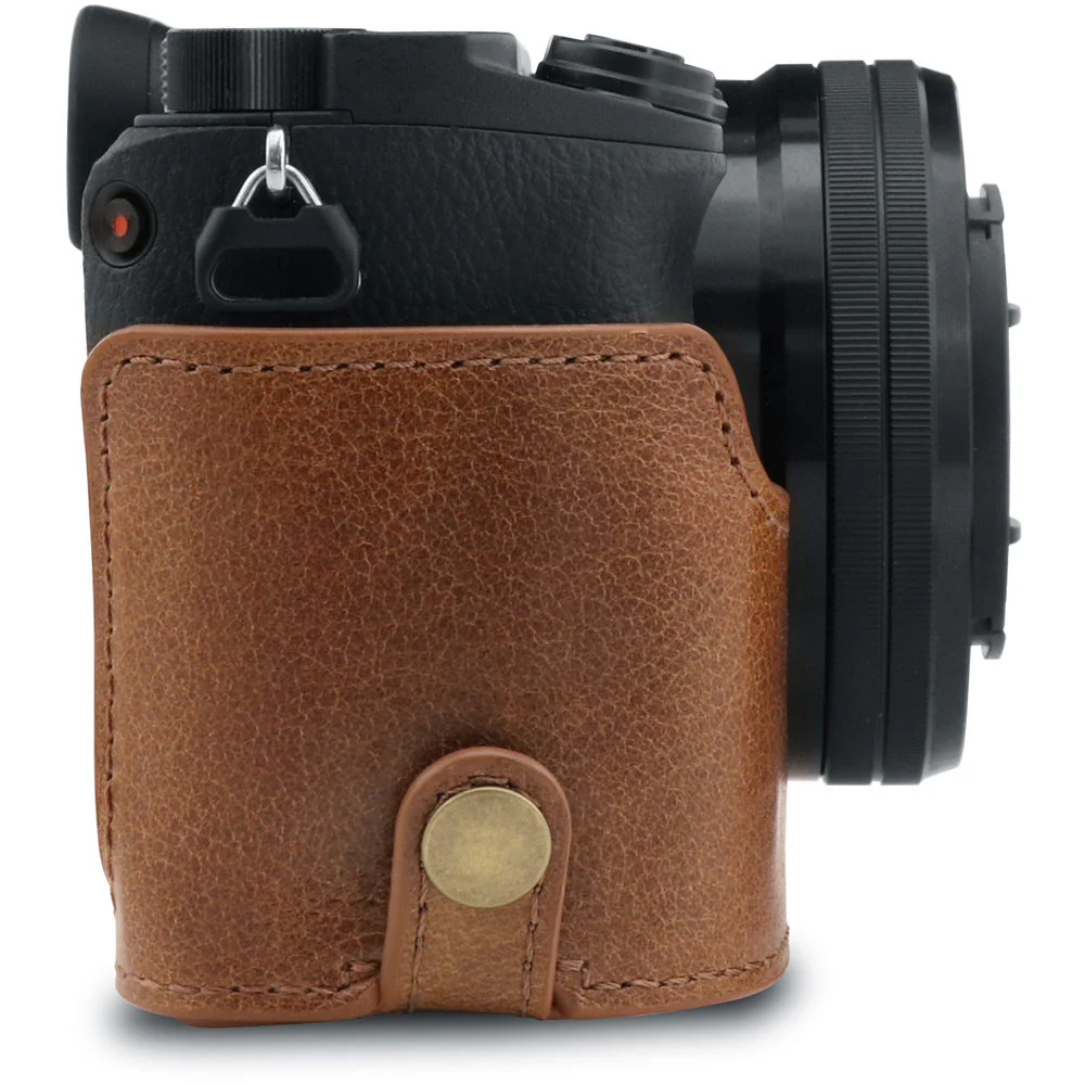 MegaGear Ever Ready Genuine Leather Case for Alpha a6400, a6100 with 16-50mm (Brown) - Image 3