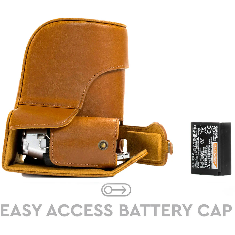 MegaGear Ever Ready Leather Camera Case for Fujifilm X-T10 & X-T20 (Light Brown) - Image 10