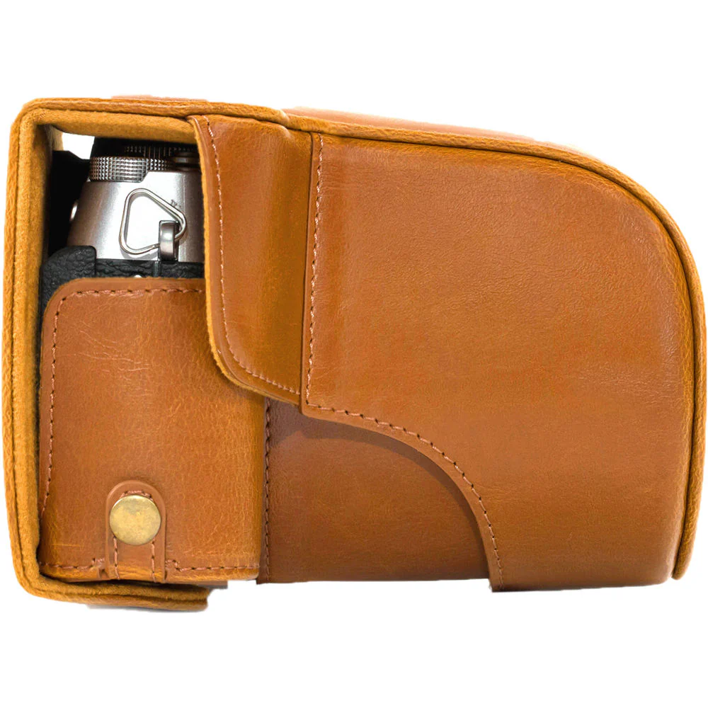 MegaGear Ever Ready Leather Camera Case for Fujifilm X-T10 & X-T20 (Light Brown) - Image 3