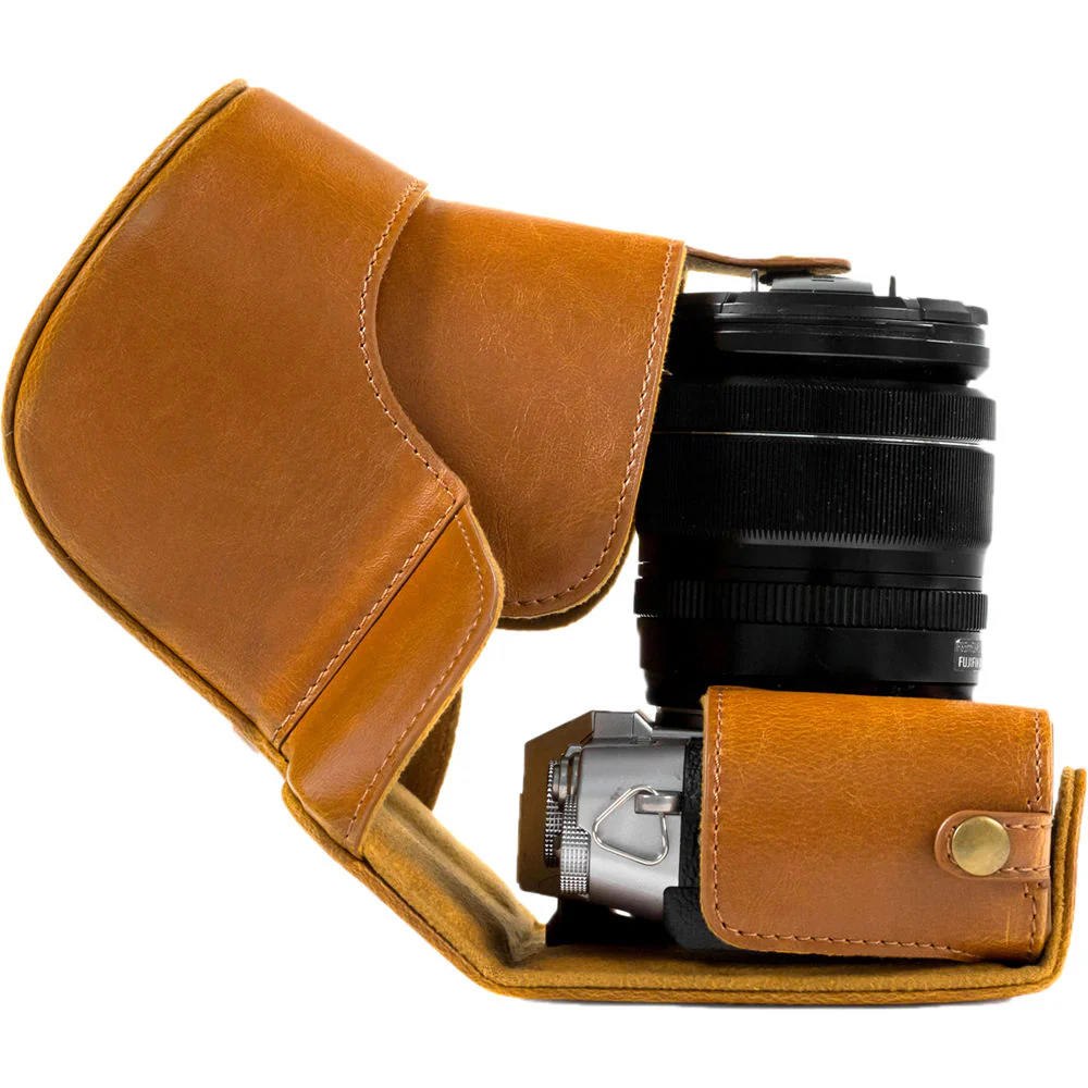MegaGear Ever Ready Leather Camera Case for Fujifilm X-T10 & X-T20 (Light Brown) - Image 5