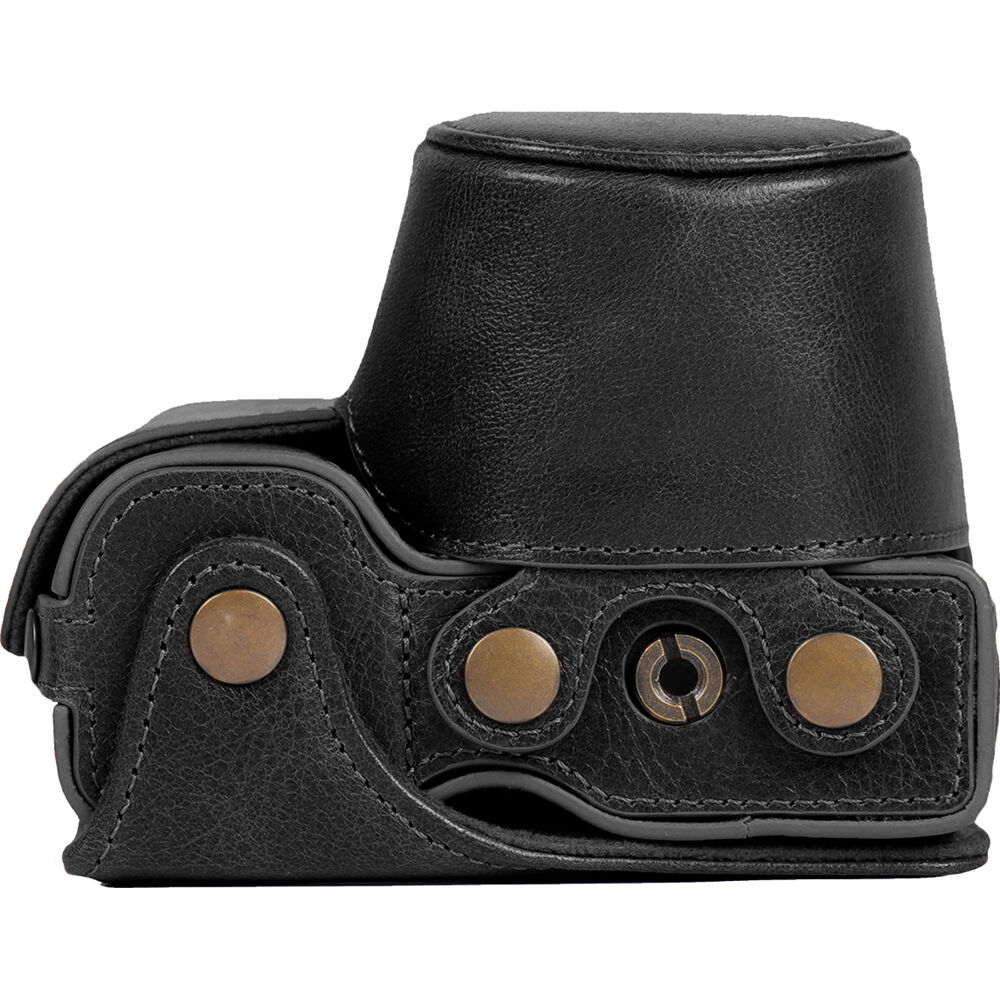 MegaGear Ever Ready Leather Camera Case for Sony ZV-E10 (Black) - Image 6