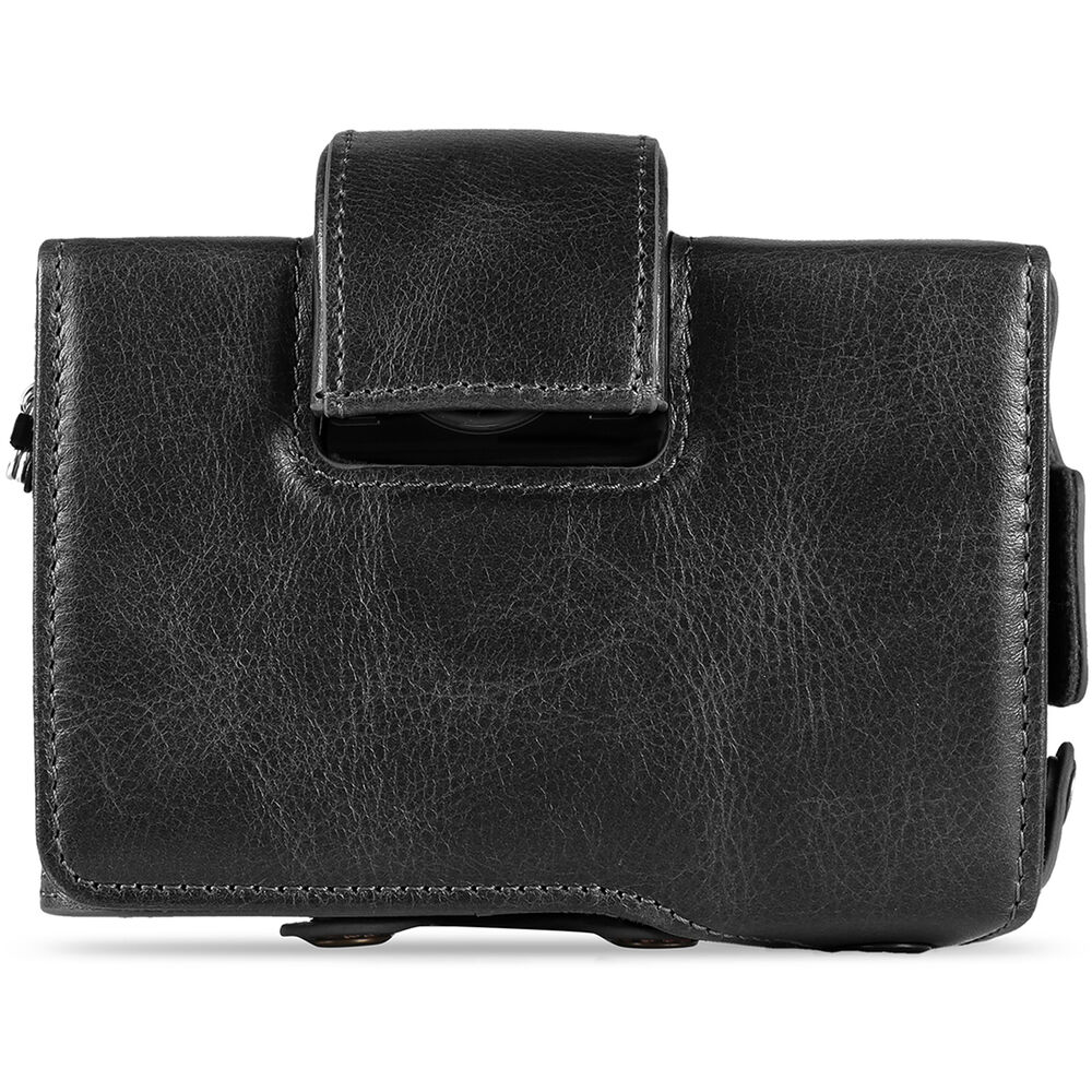 MegaGear Ever Ready Leather Camera Case for the Nikon Zfc (Black) - Image 4