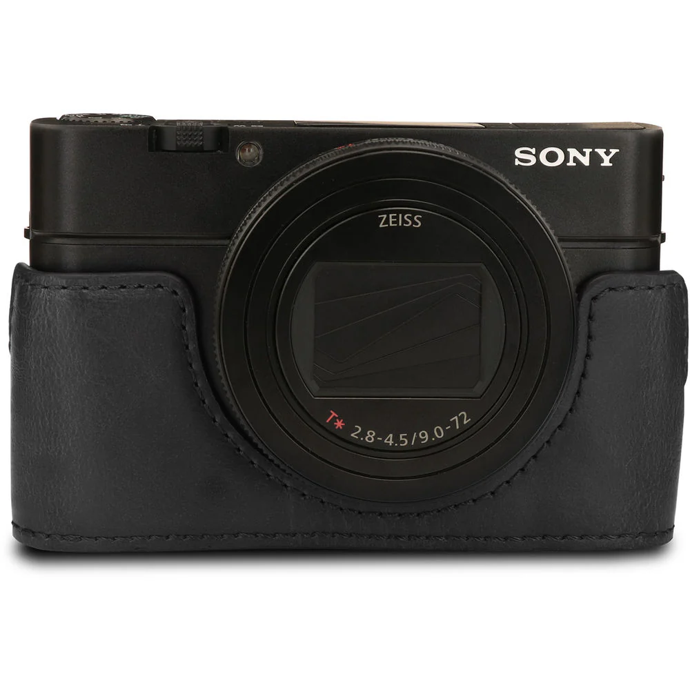 MegaGear Ever Ready PU Leather Camera Case for Sony Cyber-shot DSC-RX100 VII (Black) - Image 3