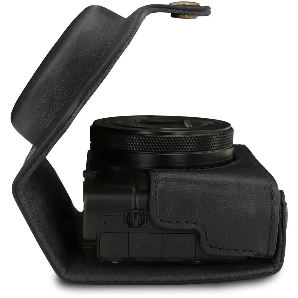 MegaGear Ever Ready PU Leather Camera Case for Sony Cyber-shot DSC-RX100 VII (Black) - Image 6