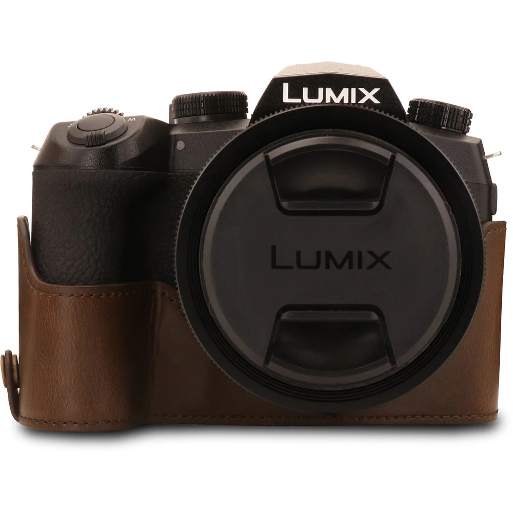 MegaGear Ever Ready PU Leather Full Camera Case for Leica V-Lux 5, Panasonic Lumix DC-FZ1000 II (Brown) - Image 3