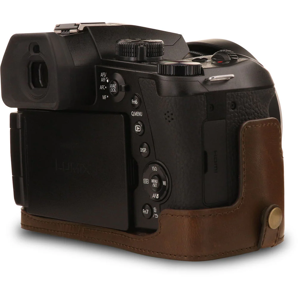 MegaGear Ever Ready PU Leather Full Camera Case for Leica V-Lux 5, Panasonic Lumix DC-FZ1000 II (Brown) - Image 4