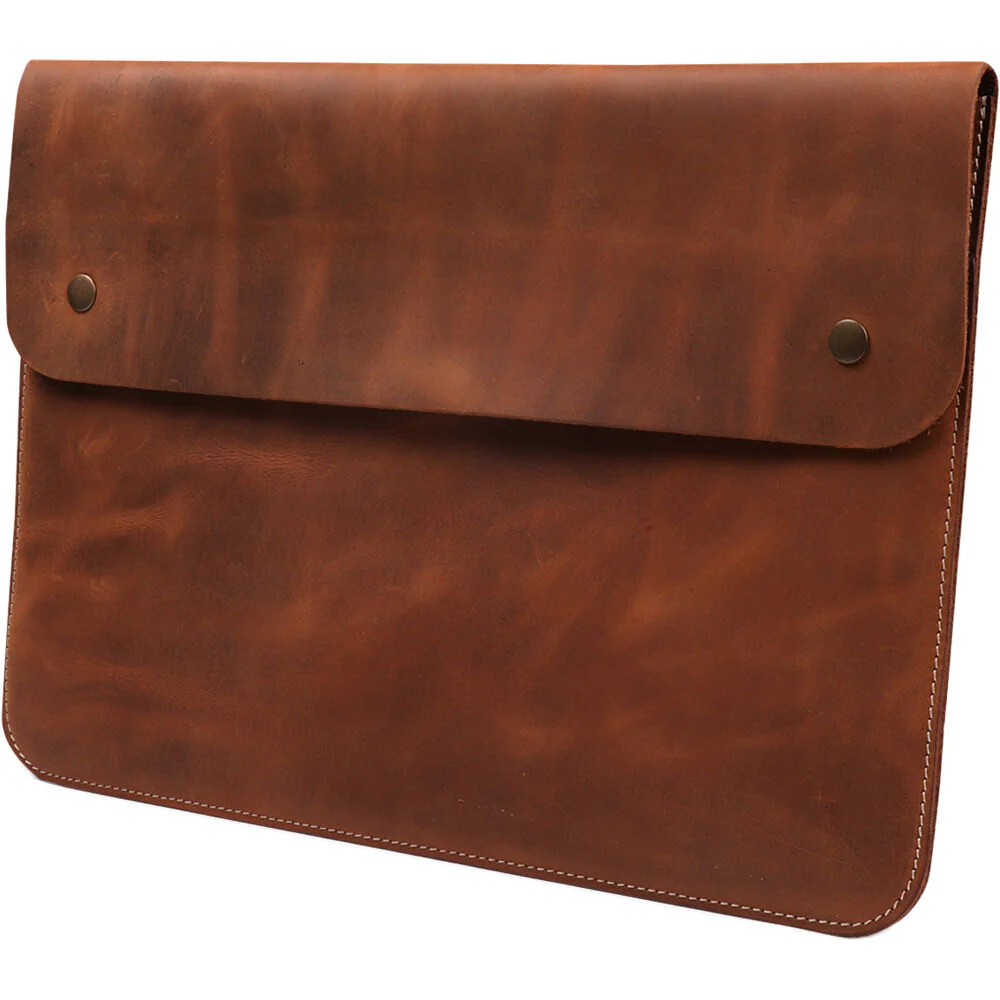 MegaGear Genuine Leather Sleeve Bag for 13-13.3" Laptop (Brown) - Image 2