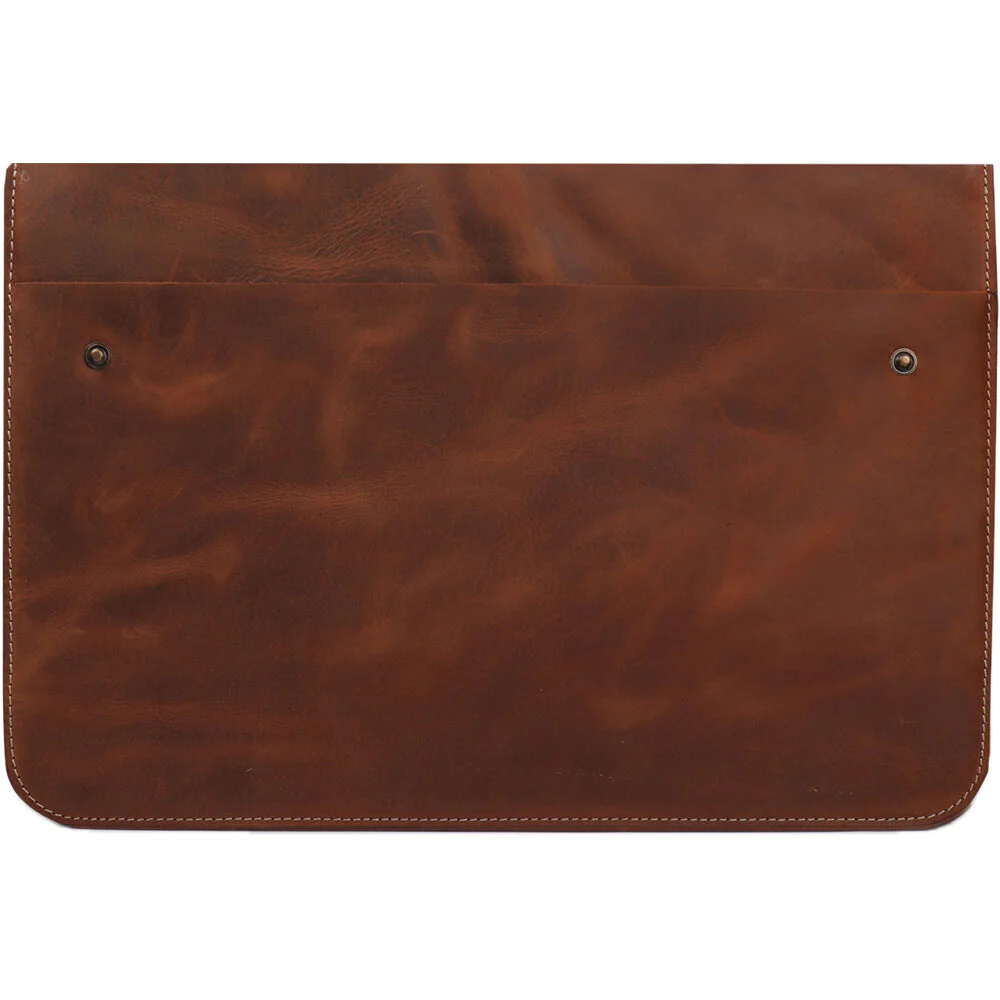 MegaGear Genuine Leather Sleeve Bag for 13-13.3" Laptop (Brown) - Image 3