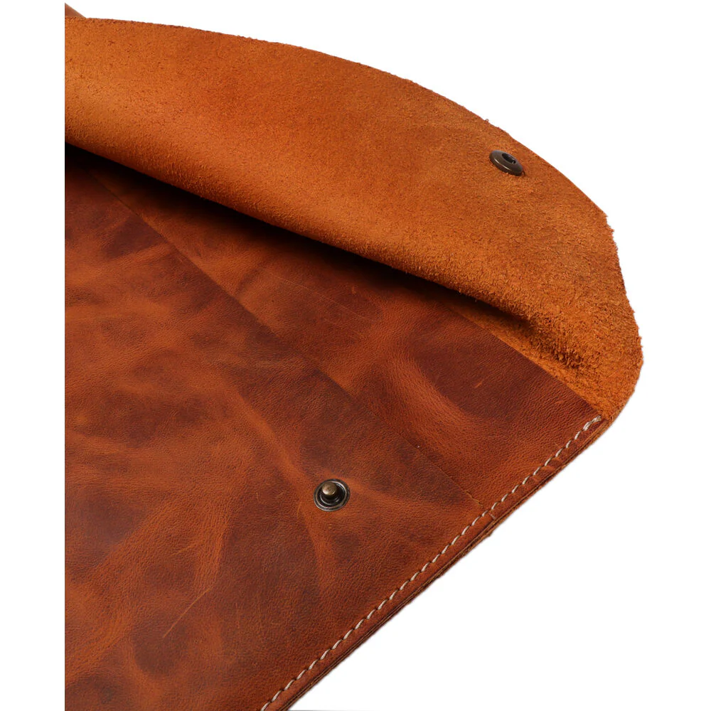 MegaGear Genuine Leather Sleeve Bag for 15-16" Laptop (Camel) - Image 5