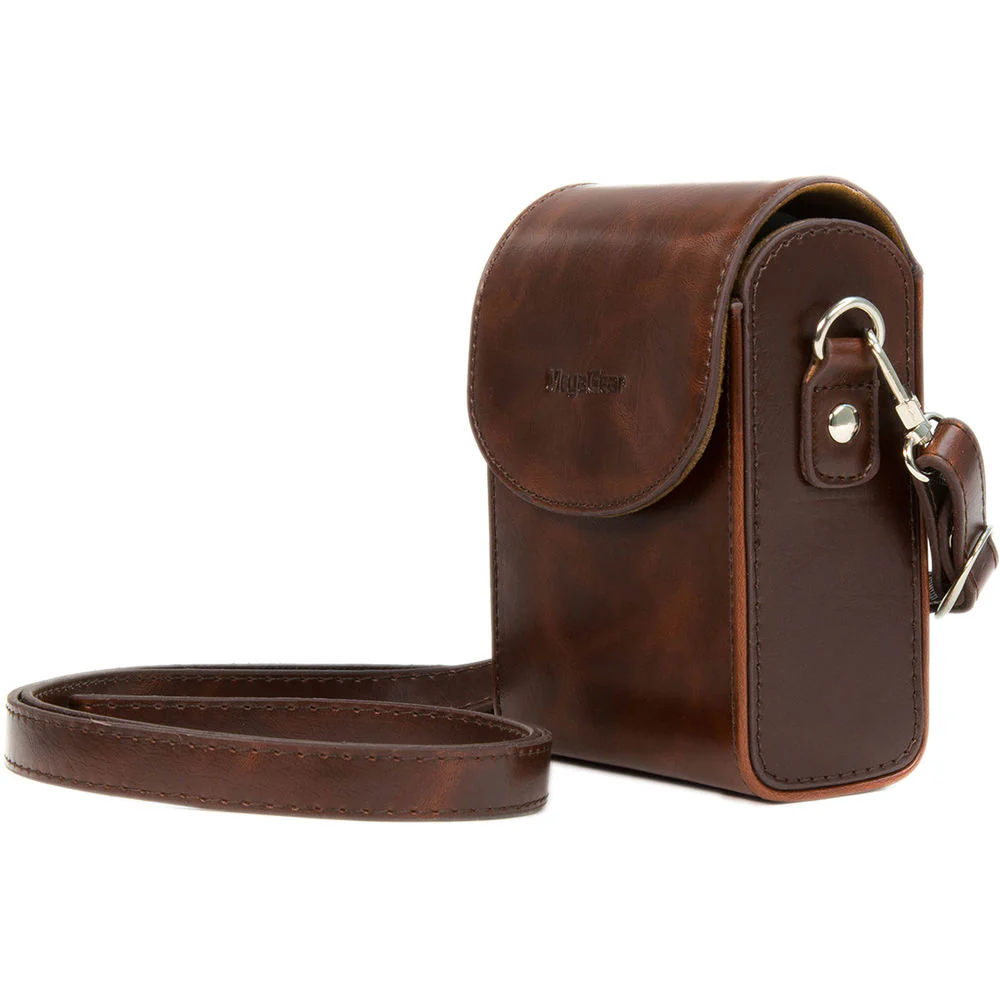 MegaGear Leather Camera Case for Canon PowerShot G7 X Mark II or Canon PowerShot G7 X (Dark Brown) - Image 4