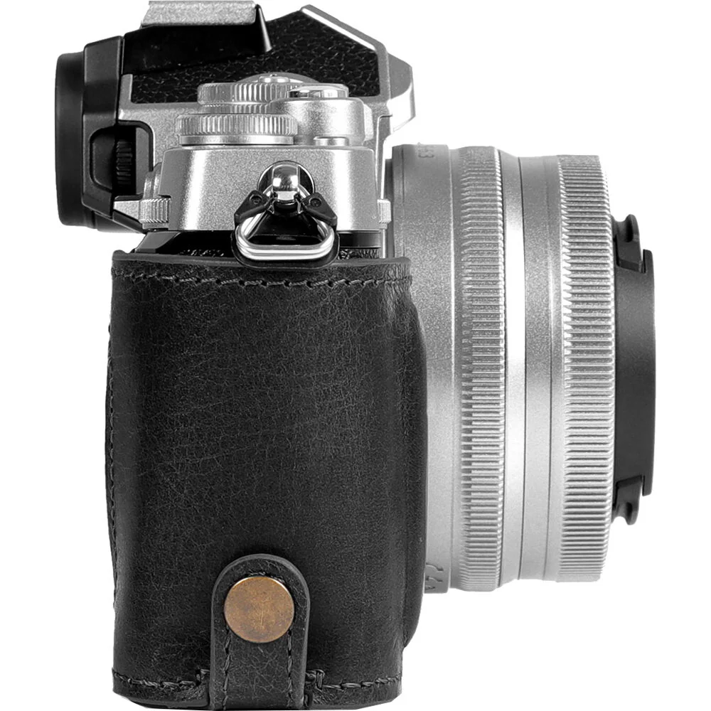 MegaGear Leather Half Case for the Nikon Zfc (Black) - Image 3