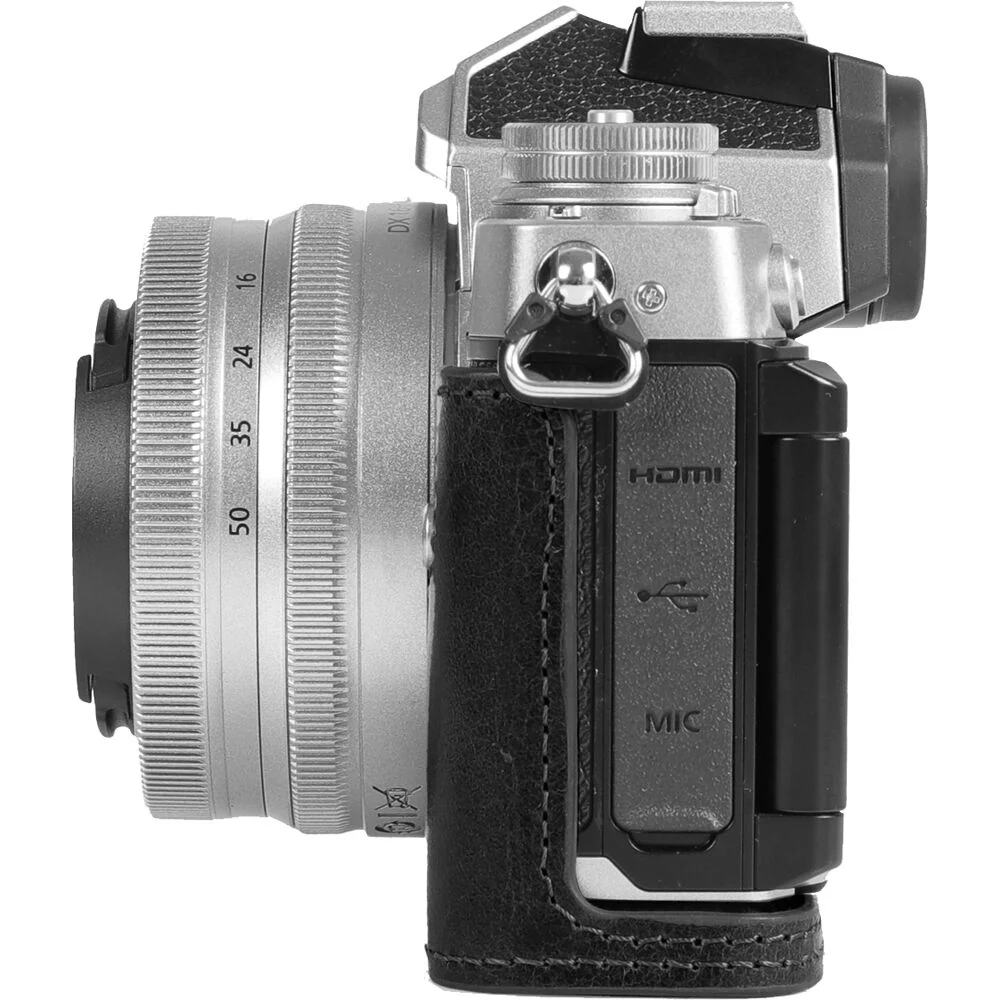 MegaGear Leather Half Case for the Nikon Zfc (Black) - Image 4