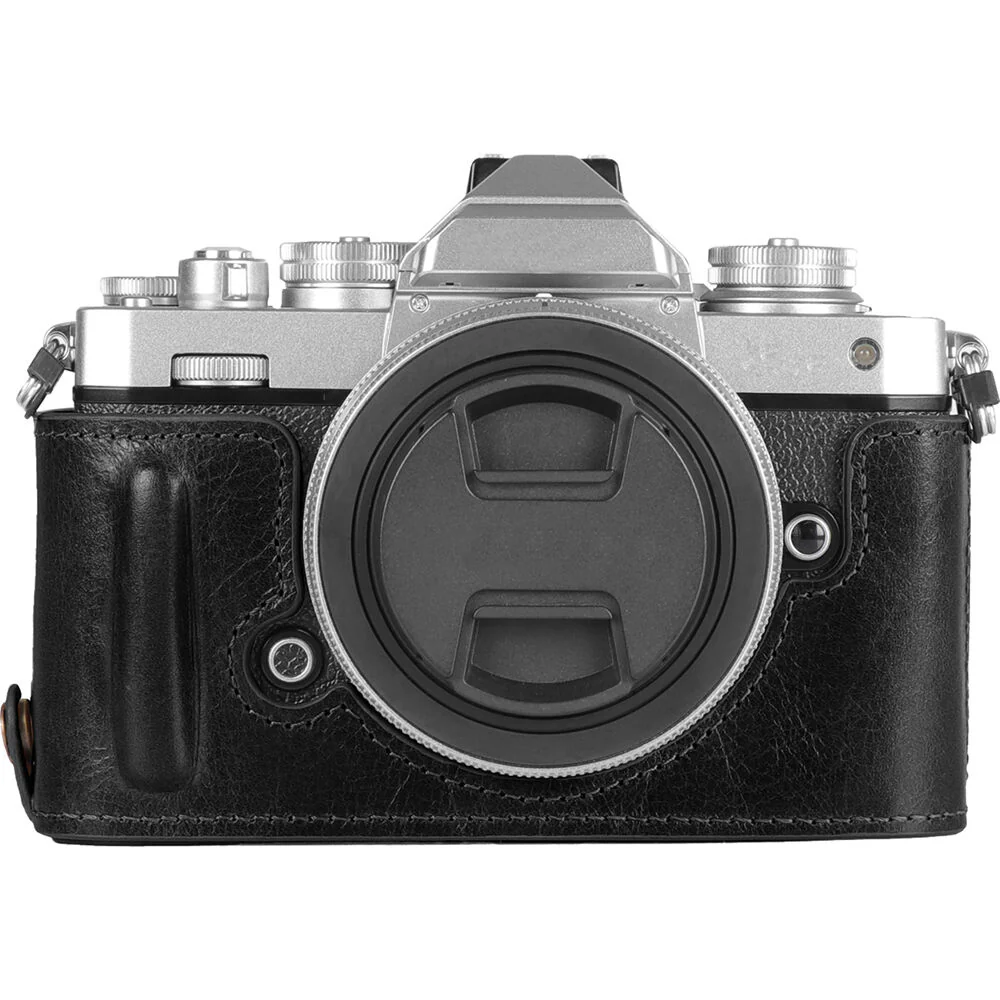 MegaGear Leather Half Case for the Nikon Zfc (Black) - Image 6
