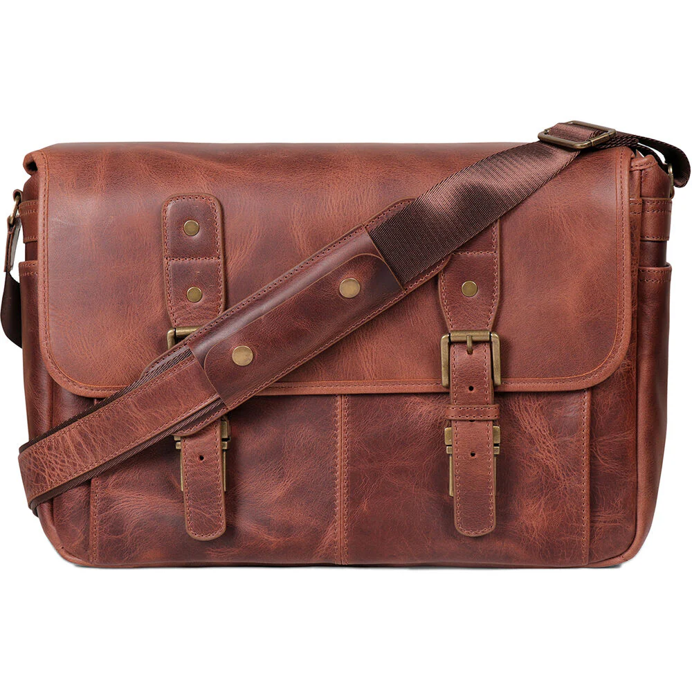 MegaGear Torres Pro Leather Vintage Messenger Bag (Brown) - Image 2