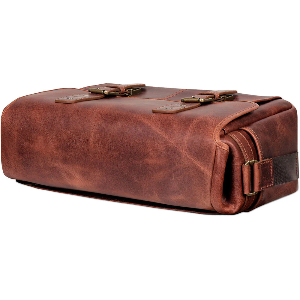 MegaGear Torres Pro Leather Vintage Messenger Bag (Brown) - Image 4