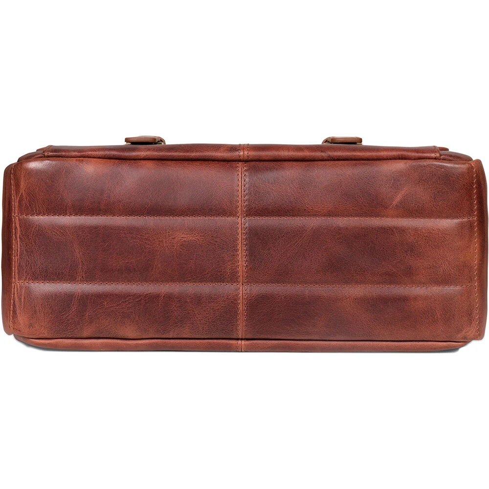 MegaGear Torres Pro Leather Vintage Messenger Bag (Brown) - Image 5