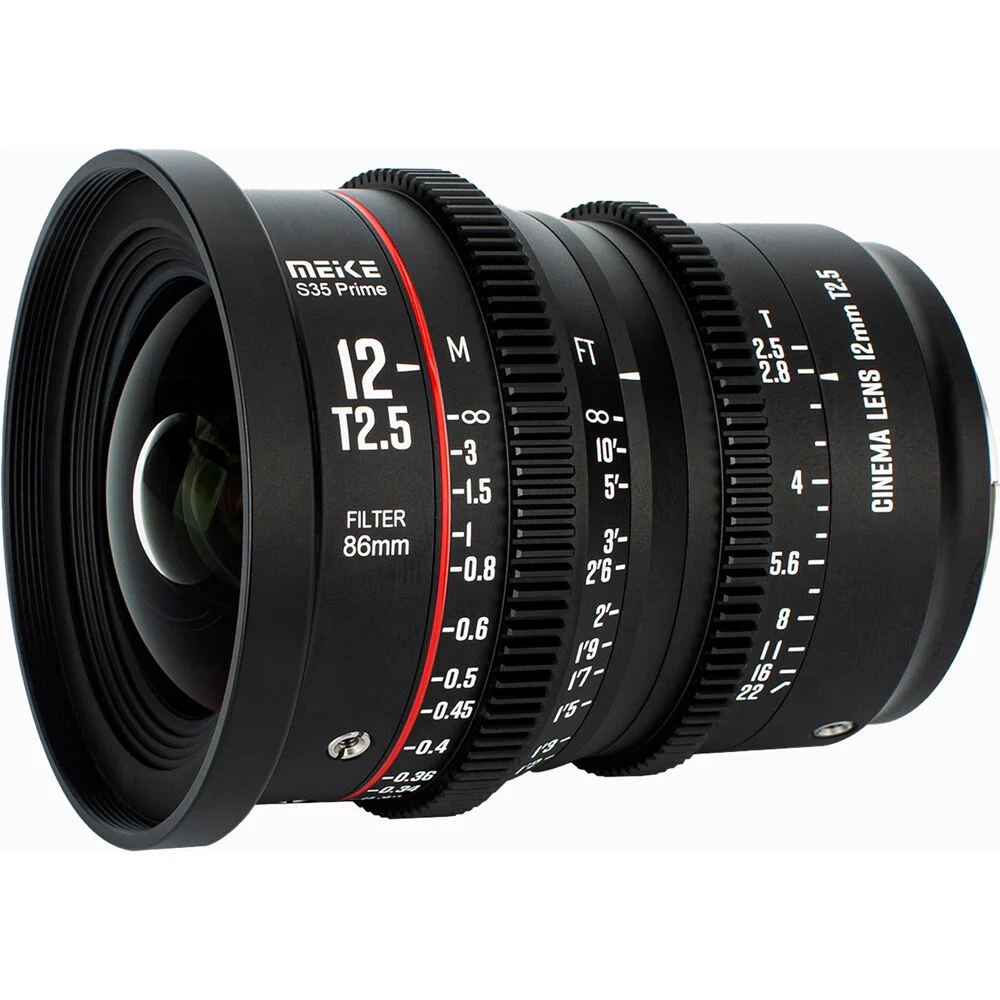Meike 12mm T2.5 Super35 Prime Cine Lens (Canon EF) - Image 2