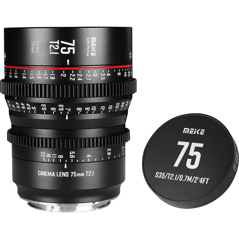 Meike 75mm T2.1 Super35 Prime Cine Lens (EF Mount) - Image 2