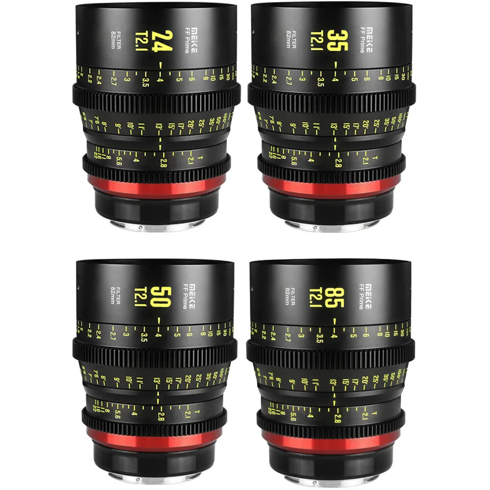 Meike Full-Frame Prime Cine 4-Lens Kit with Hard-Shell Case (ARRI PL) - Image 2
