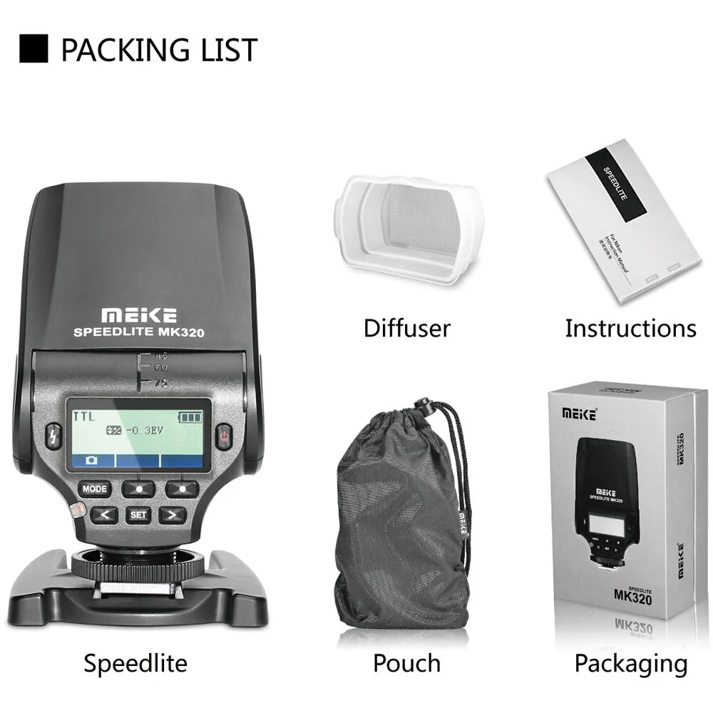 Meike MK-320P TTL Flash for Micro Four Thirds - Image 6