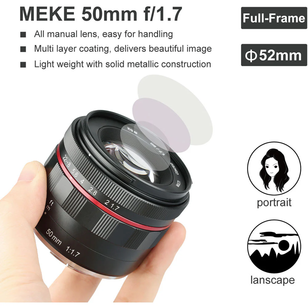 Meike MK-50mm f/1.7 Lens for Sony E - Image 3