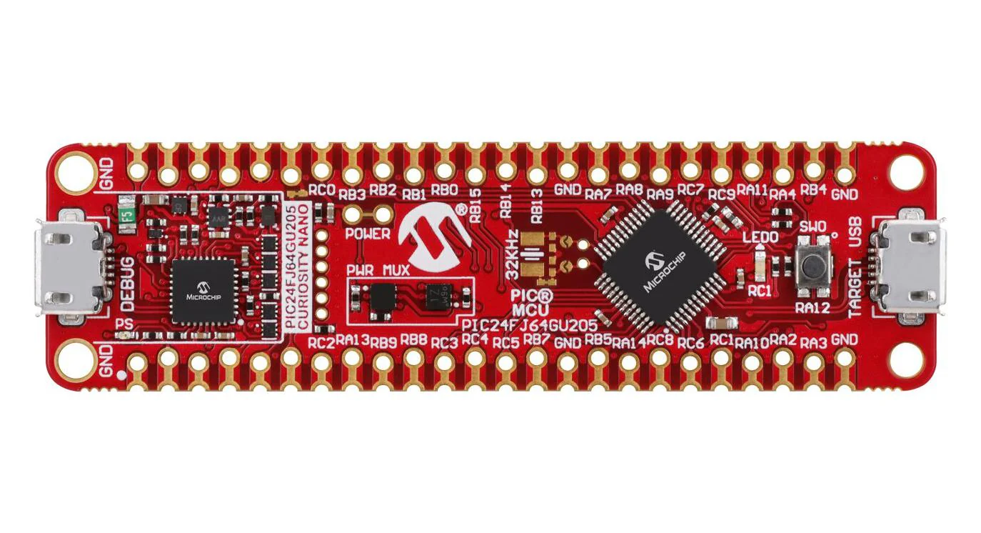 Microchip EV10K72A Development Board Curiosity Nano PIC24FJ64GU205 16 bit PIC24 MCU - Image 2