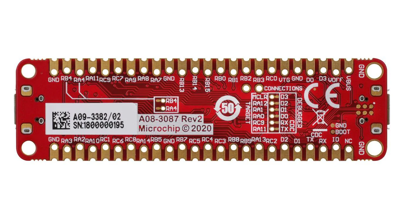 Microchip EV10K72A Development Board Curiosity Nano PIC24FJ64GU205 16 bit PIC24 MCU - Image 3