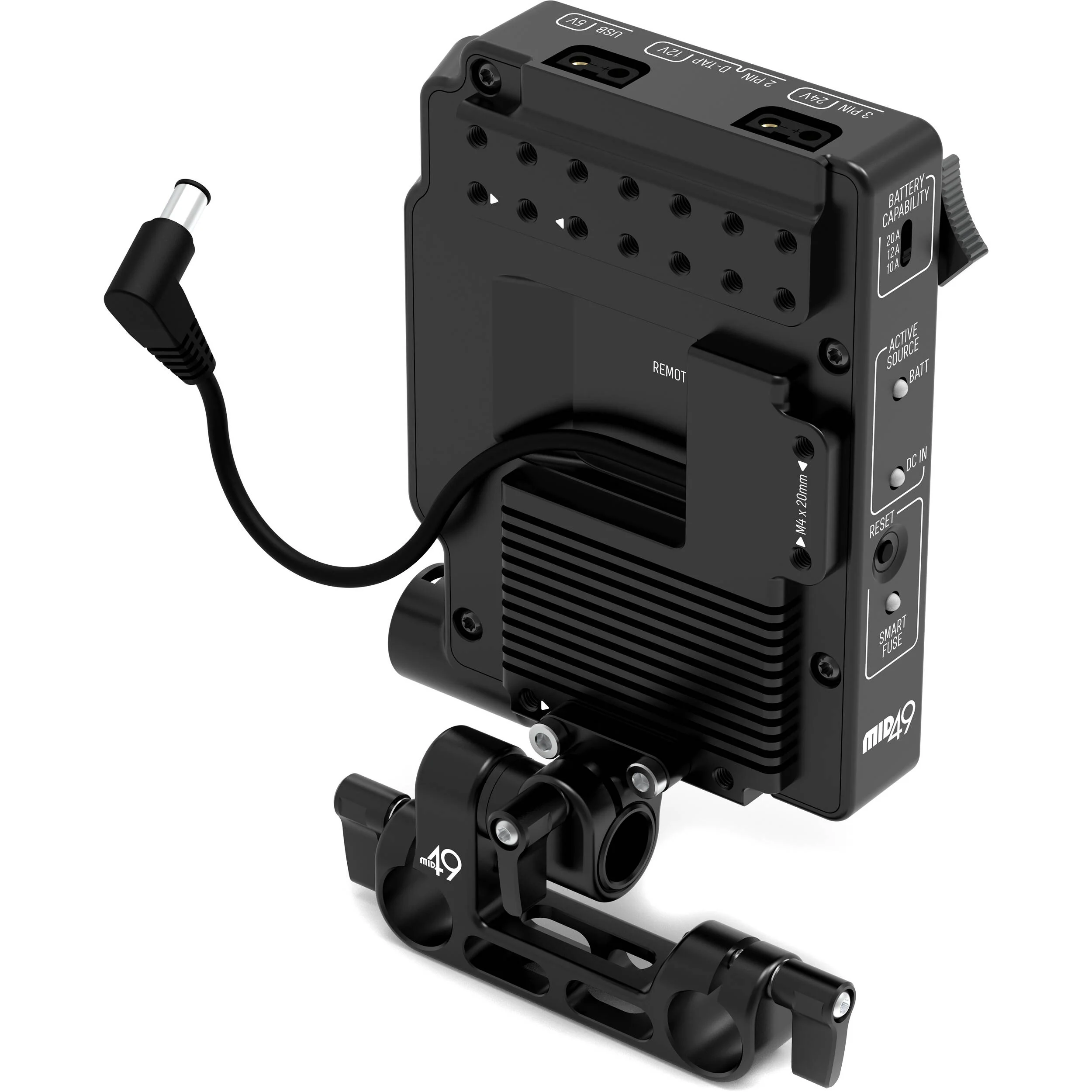 MID49 Rod-Mounted Power Distribution Box DB-11 for Sony FX6 (Gold Mount) - Image 3