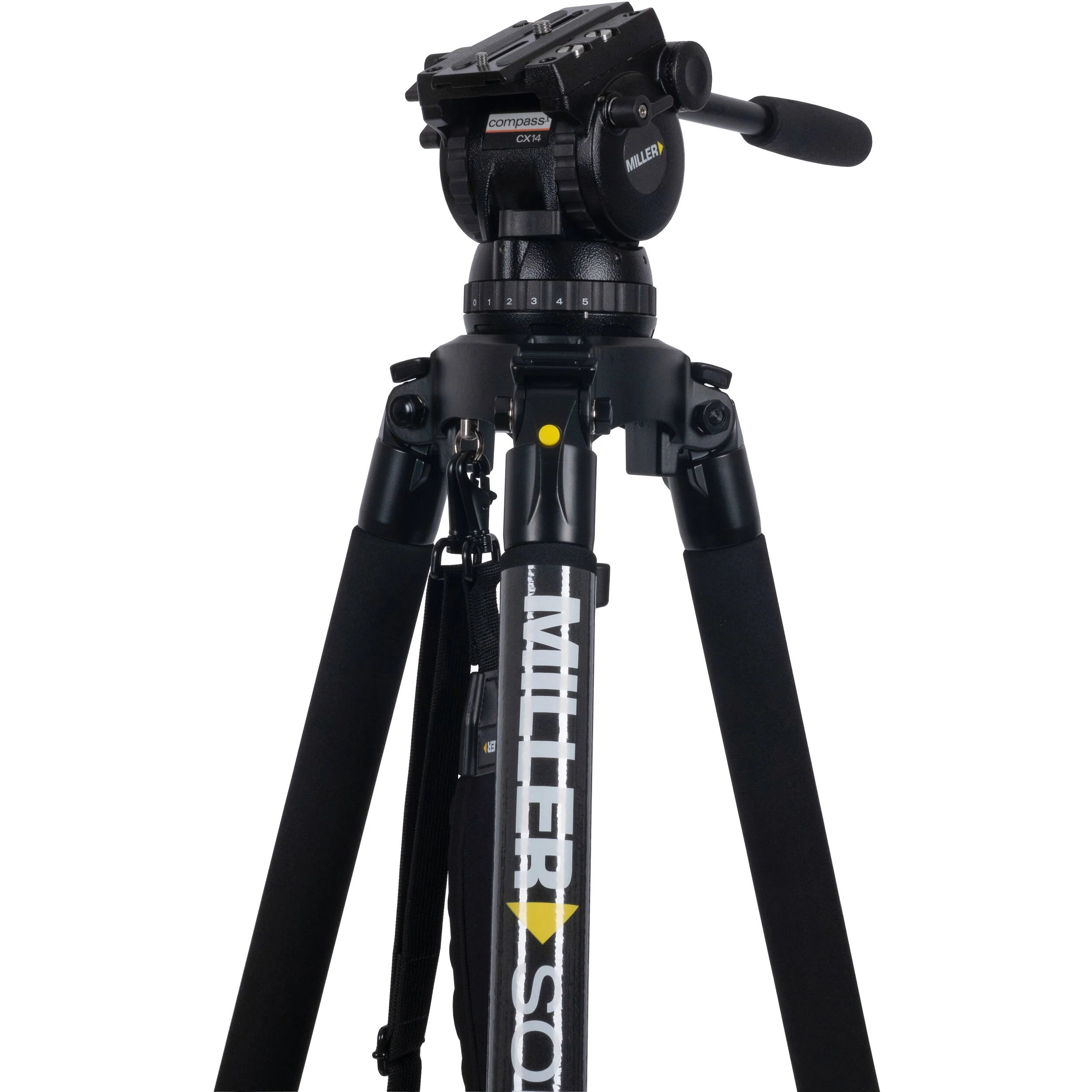 Miller CX14 SOLO-Q 100 3-Stage Carbon Fiber Tripod - Image 2