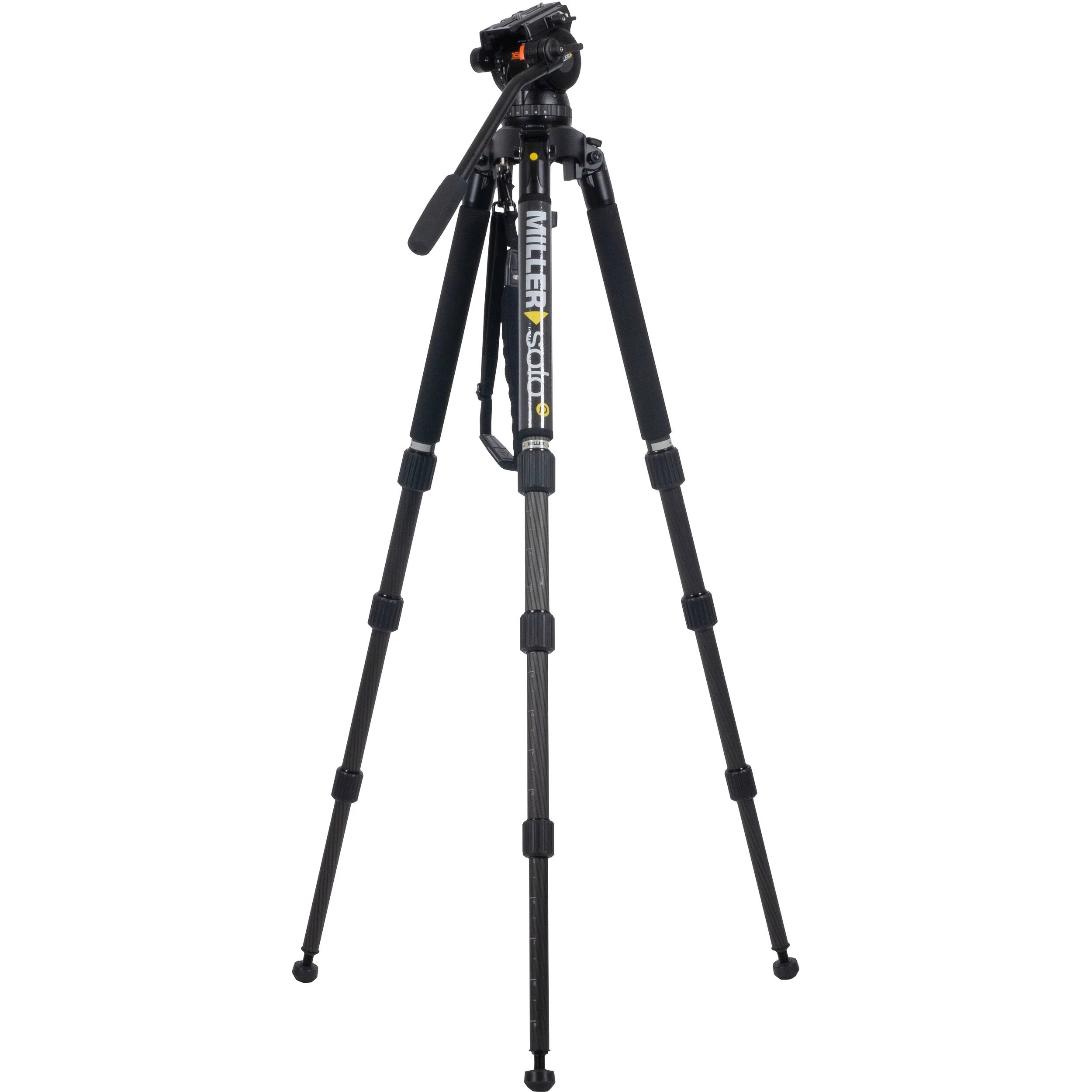 Miller CX14 SOLO-Q 100 3-Stage Carbon Fiber Tripod - Image 3