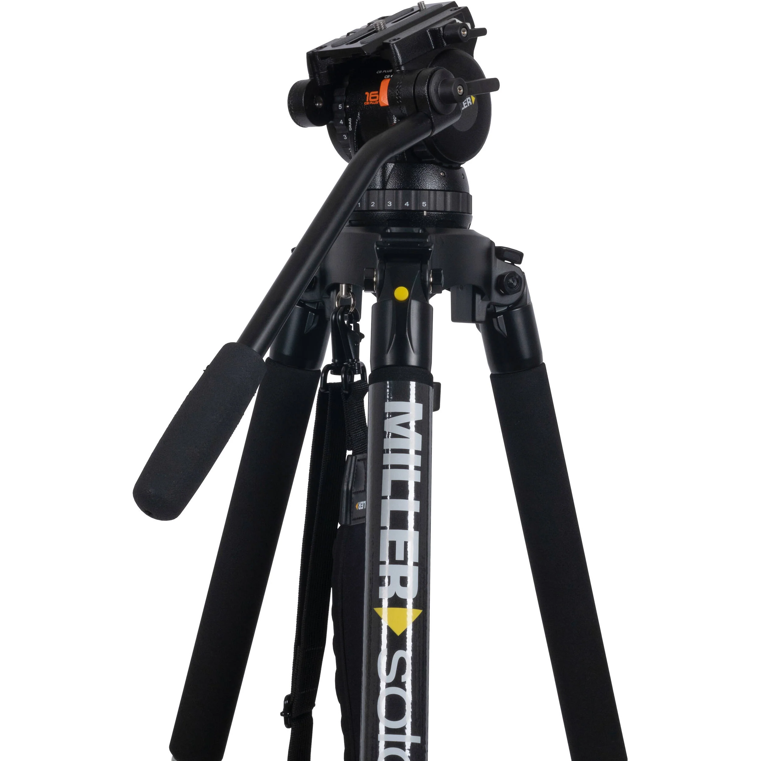 Miller CX14 SOLO-Q 100 3-Stage Carbon Fiber Tripod - Image 4
