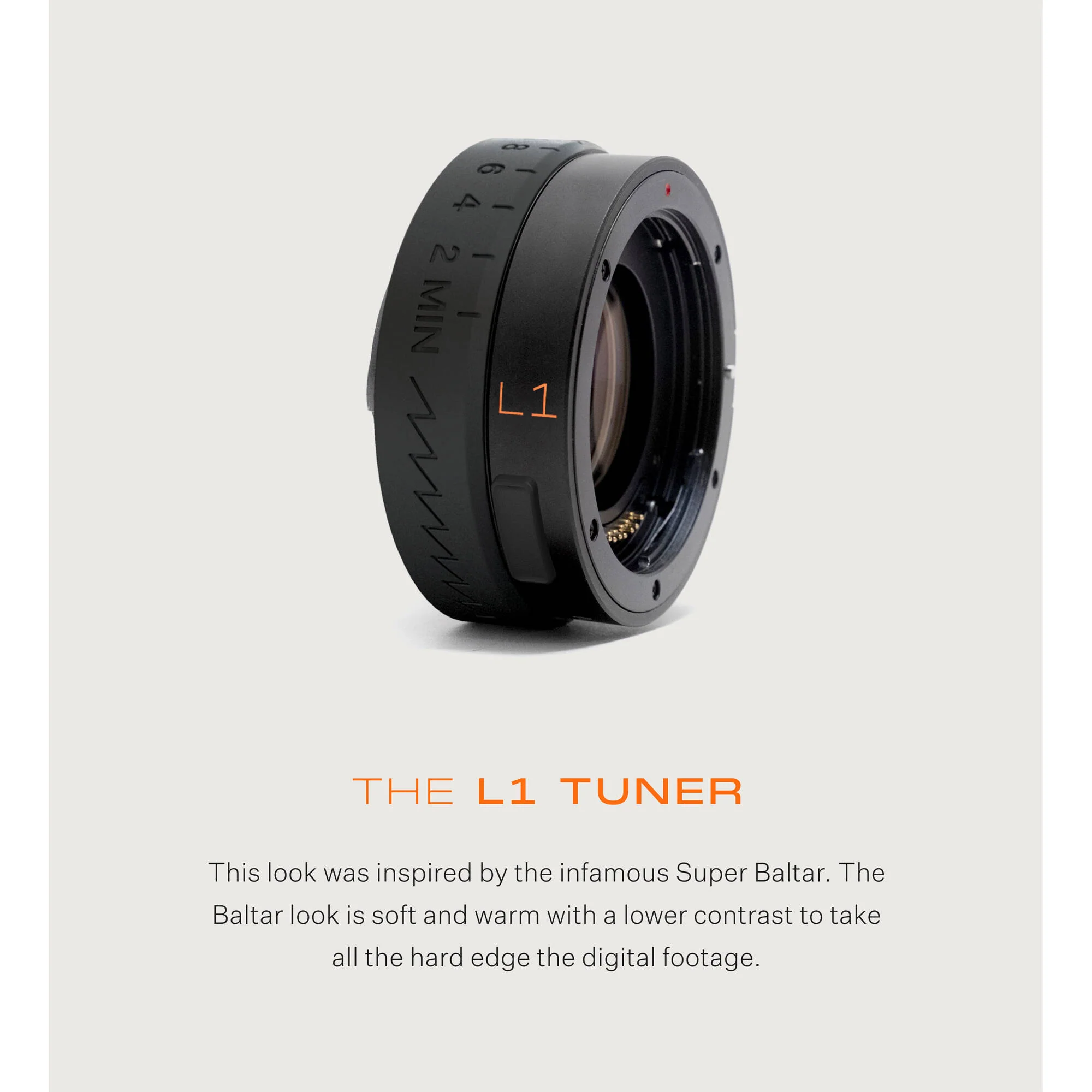 Module 8 L1 Tuner Variable Look Lens Attachment (PL-Mount Lens to E-Mount Camera) - Image 2