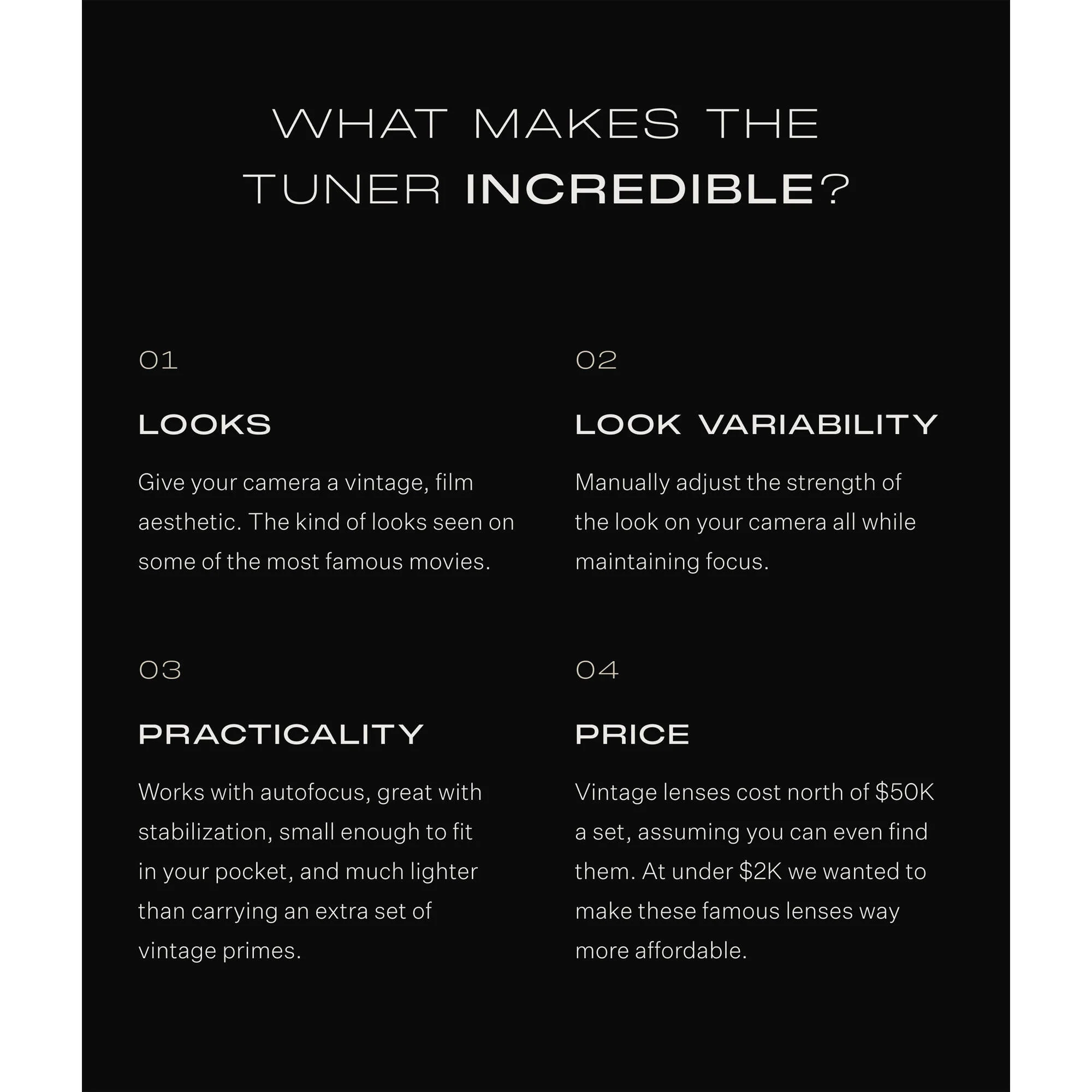 Module 8 L1 Tuner Variable Look Lens Attachment (PL-Mount Lens to E-Mount Camera) - Image 3