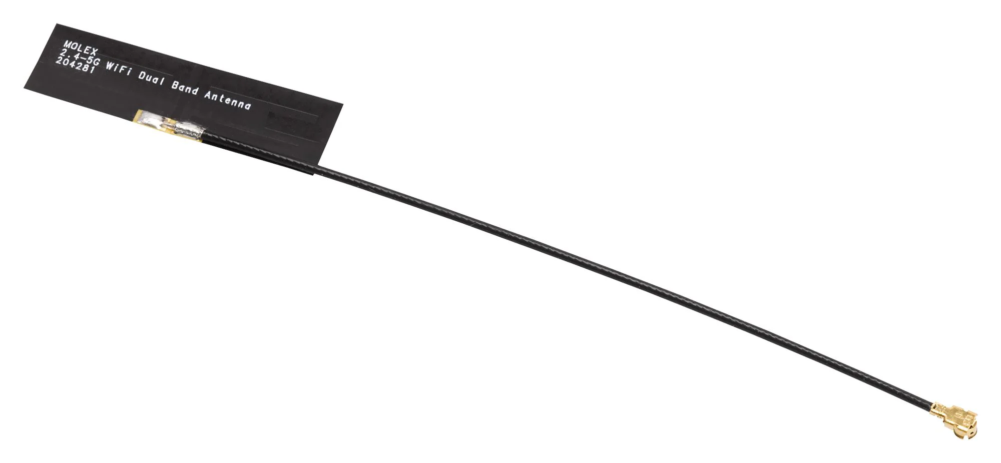 Molex 204281-1200 Wifi Antenna 204281 Series Bluetooth Zigbee 2.4GHz / 5GHz With 200mm Side Solder Cable
