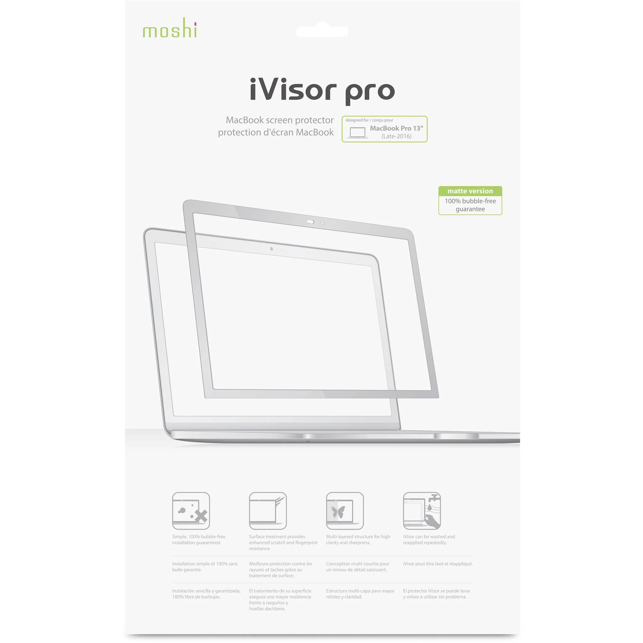 Moshi iVisor Screen Protector for MacBook Pro 13" (Late 2016) - Image 3