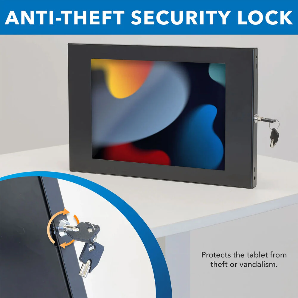 Mount-It! Anti-Theft Tablet Wall Mount for Apple iPad Models (Black) - Image 3