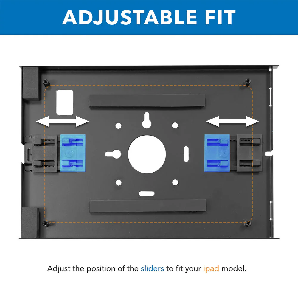 Mount-It! Anti-Theft Tablet Wall Mount for Apple iPad Models (Black) - Image 5