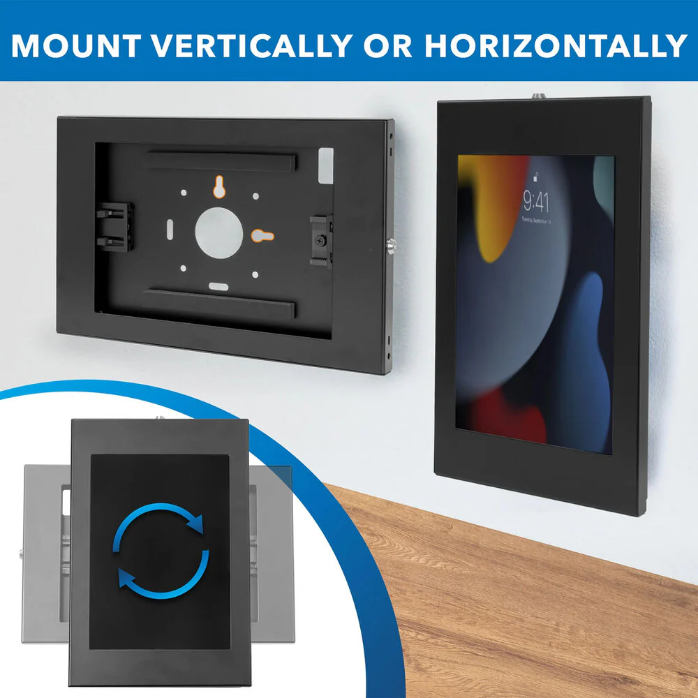 Mount-It! Anti-Theft Tablet Wall Mount for Apple iPad Models (Black) - Image 6