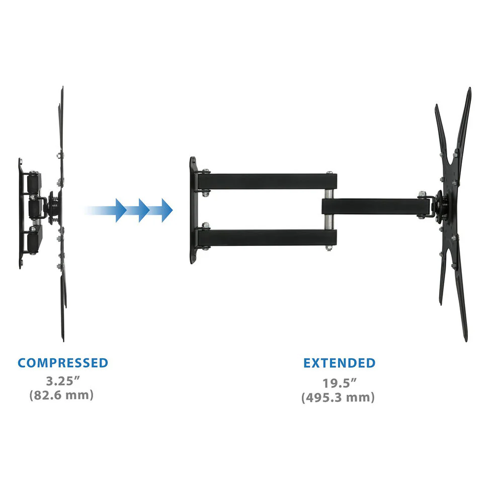 Mount-It! Full-Motion Wall Mount for 23 to 55" Displays - Image 3