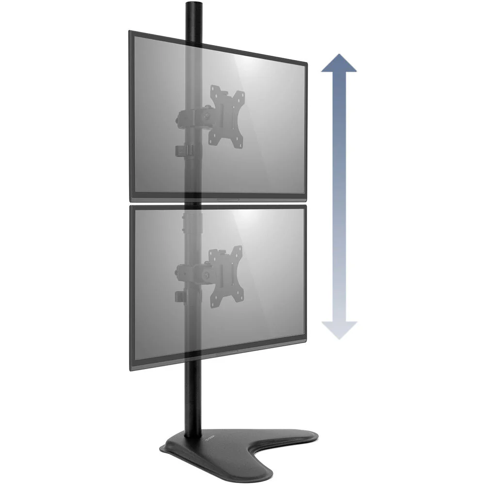 Mount-It! MI-1758 Vertical Dual Monitor Stand for 24" to 32" Displays - Image 2