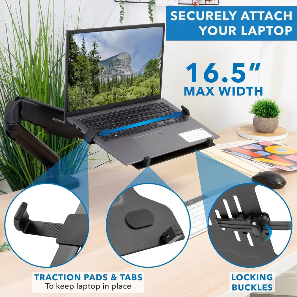 Mount-It! MI-6352LT Height-Adjustable Laptop Desk Mount - Image 5