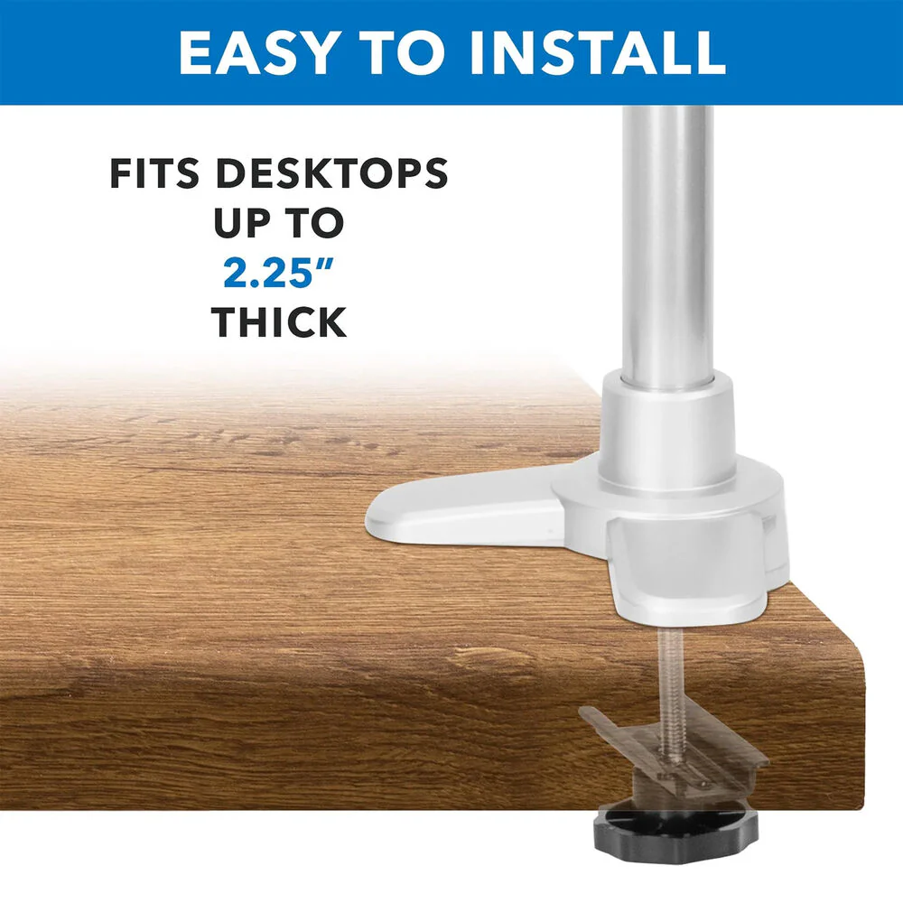Mount-It! MI-65151 Quad Monitor Desk Mount for Up to 27" Displays - Image 6