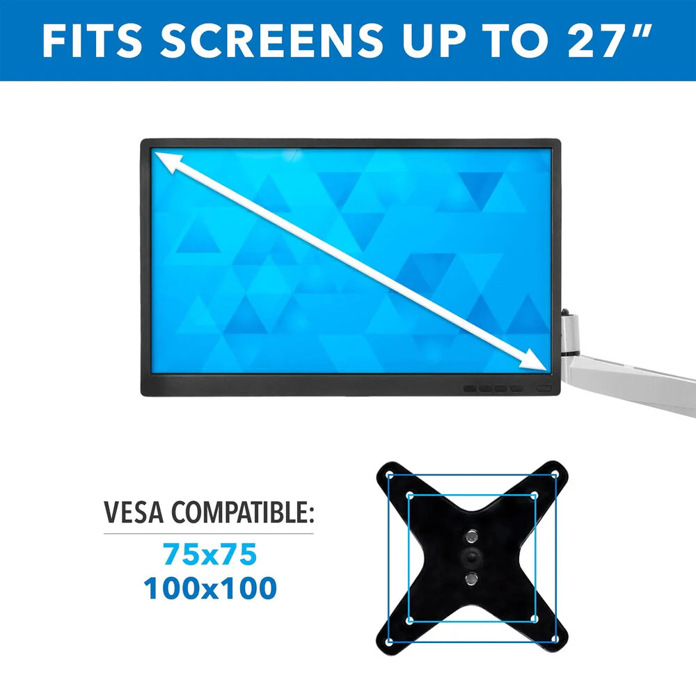 Mount-It! MI-65151 Quad Monitor Desk Mount for Up to 27" Displays - Image 7