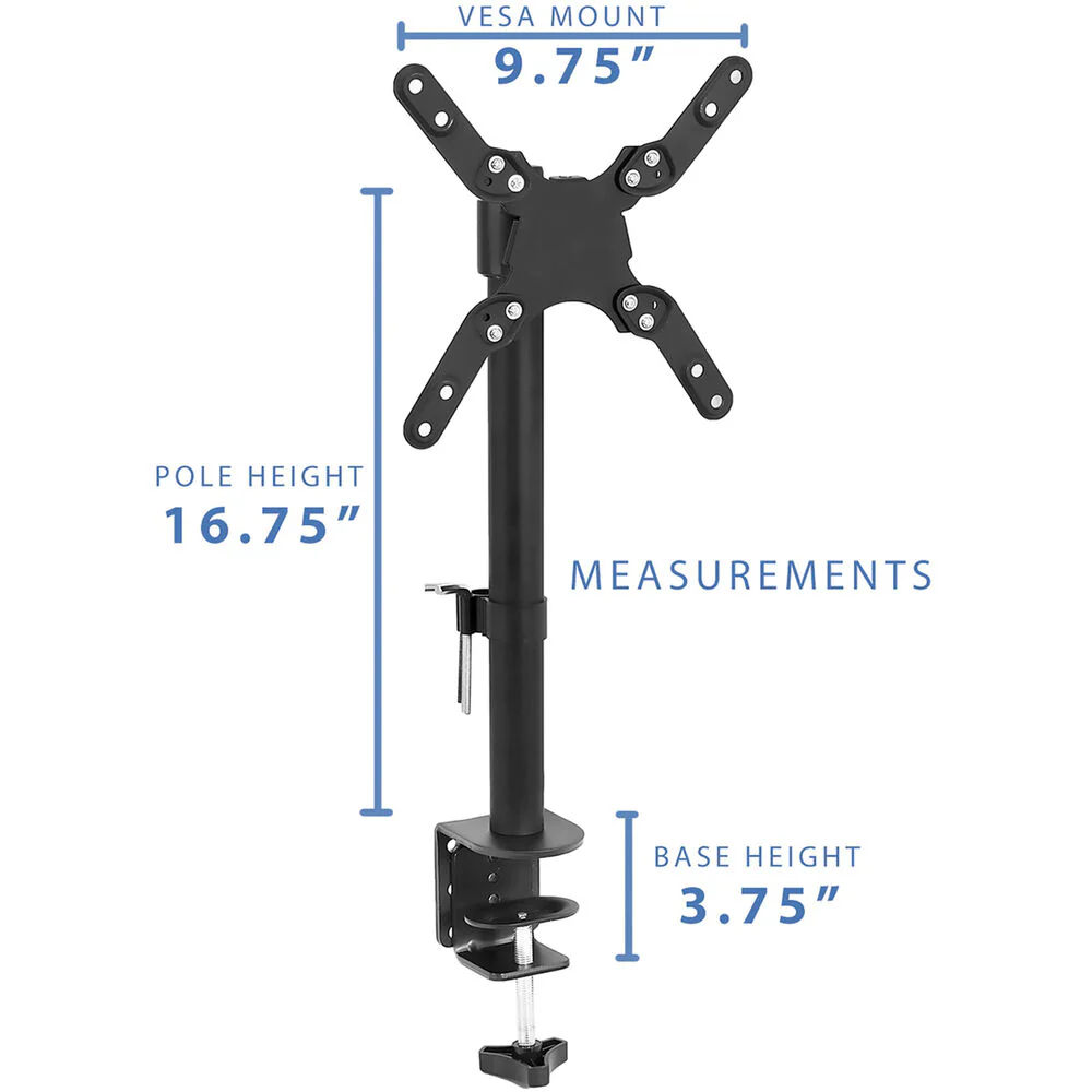 Mount-It! MI-709 Single-Arm Desk Mount for Displays up to 42" - Image 4