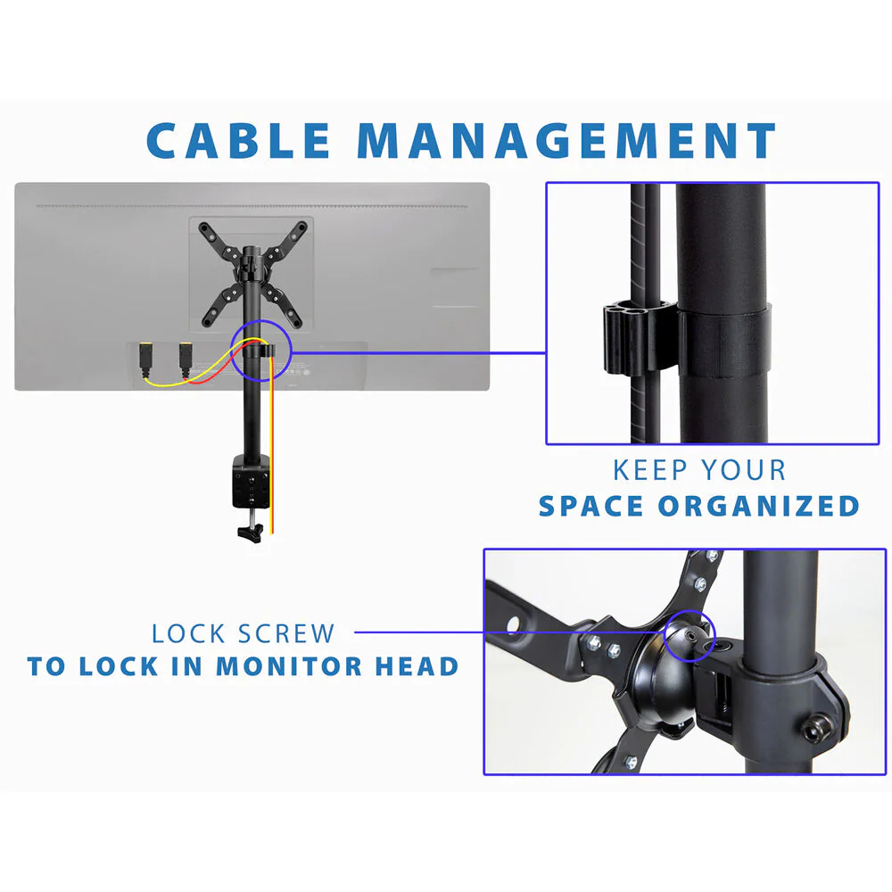 Mount-It! MI-709 Single-Arm Desk Mount for Displays up to 42" - Image 5